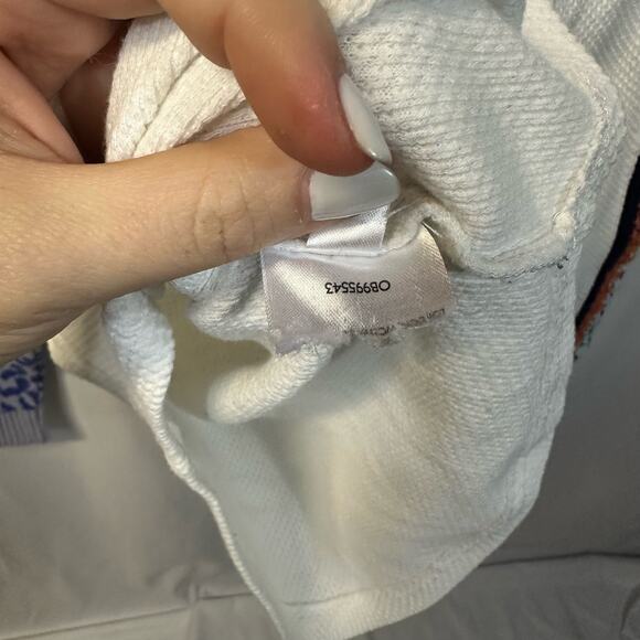 Free People Switch It Up Cuff Thermal White Mock Neck Animal Print Crochet S - Picture 7 of 7